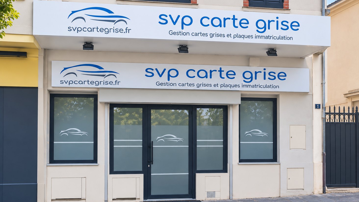 Devanture de l'agence SVP Carte Grise de Rethel